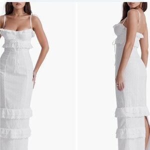 House of CB Eve Ruffle Dress size small